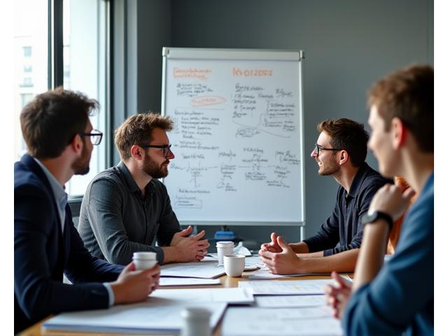 Foto storica del team fondatore di Benessere Zenit durante un brainstorming iniziale