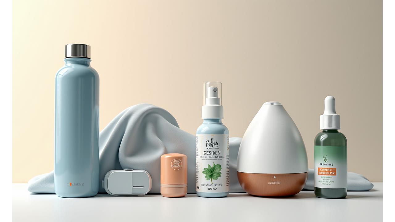 Cinque prodotti benessere top del mese con recensioni positive e badge di approvazione Benessere Zenit, ordinati professionalmente su uno sfondo chiaro, richiamando competenza e fiducia.