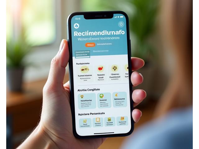 Schermata di un'app mobile che mostra suggerimenti di benessere personalizzati basati su dati locali e tendenze, con icone di attività e nutrizione