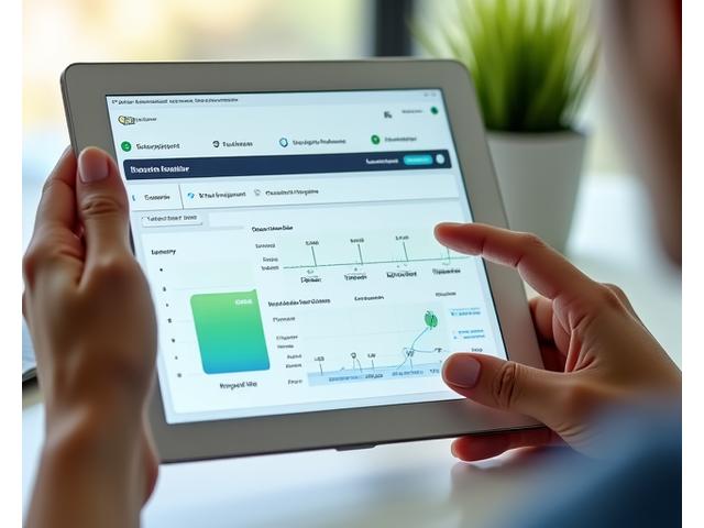 Persona che ricalibra gli obiettivi e le abitudini su un tablet, simboleggiando l'adattabilità.